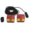 vidaXL trailerlygter 2 stk. 10,5x5x9,5 cm 12 V klassisk p&aelig;re r&oslash;d