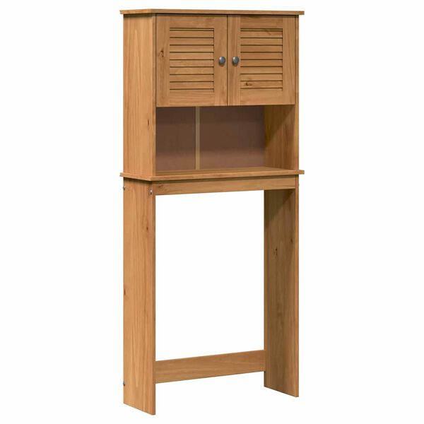 vidaXL Vaskemaskineskab VIGO Brun og honningbrun 72,5 x 27 x 161 cm