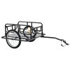 vidaXL cykelanh&aelig;nger 130x73x48,5 cm st&aring;l sort