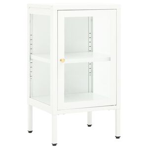vidaXL sk&aelig;nk 38x35x70 cm metal og glas
