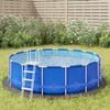 vidaXL poolunderlag &Oslash;306 cm polyester-geotekstil lysegr&aring;
