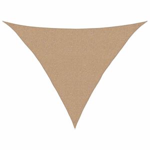 vidaXL solsejl 160 g/m&sup2; 2,5x2,5x3,5 m HDPE gr&aring;brun