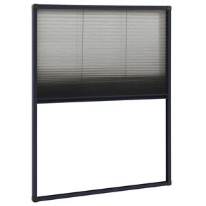 vidaXL plisseret insektnet til vinduer 60x80 cm aluminium antracitgr&aring;