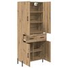 vidaXL Highboard Artisan Egetr&aelig; 69,5 x 34 x 180 cm Konstrueret tr&aelig;