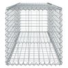 vidaXL gabionkurv med cover 200x50x50 cm galvaniseret jern