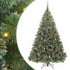 vidaXL Kunstigt juletr&aelig; med 300 LED'er Gr&oslash;n 180 cm PE og PVC