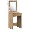 vidaXL Kl&aelig;deskab Artisan Egetr&aelig; 50 x 41 x 135 cm Konstrueret tr&aelig;