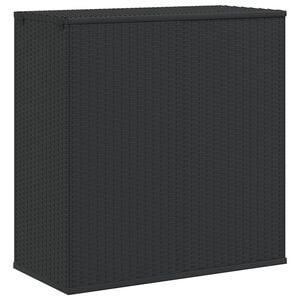 vidaXL hyndeboks 100x49x103,5 cm polyrattan sort