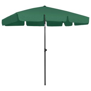 vidaXL strandparasol 200x125 cm gr&oslash;n