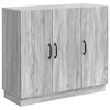 vidaXL Sideboard Gr&aring; sonoma-eg 89 x 34,5 x 77 cm Konstrueret tr&aelig;