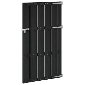 vidaXL Haveport 100 x 180 cm WPC og Aluminium Sort