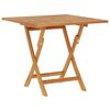vidaXL foldbart havebord 85x85x76 cm massivt teaktr&aelig;