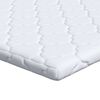 vidaXL Kokos toppers Hvid 140 x 190 cm Jacquard stof