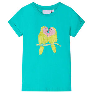 vidaXL T-shirt til b&oslash;rn str. 116 mintgr&oslash;n