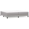 vidaXL Boxspring sengeramme 200x200 cm stof lysegr&aring;