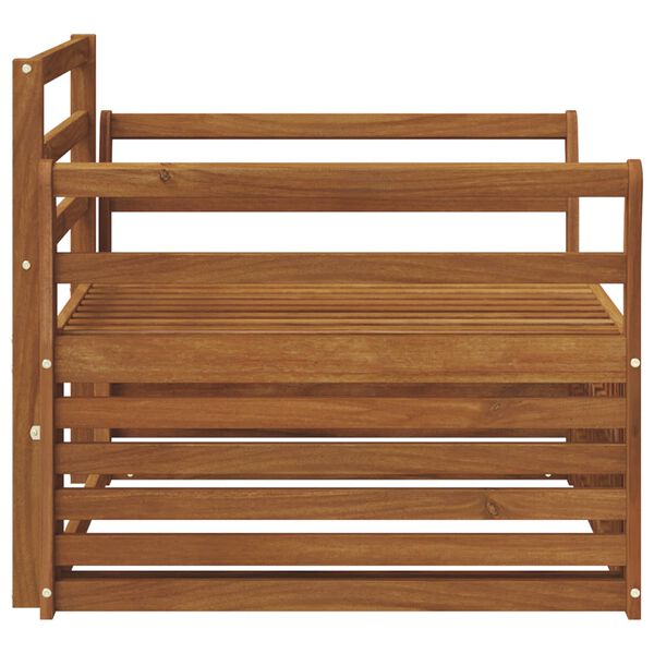 vidaXL 2 Stk Sofa med arml&aelig;n Naturfarvet