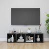 vidaXL tv-borde 4 stk. 37x35x37 cm konstrueret tr&aelig; gr&aring; h&oslash;jglans