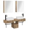 vidaXL Badev&aelig;relsesskabs&aelig;t 5 pcs Artisan-eg 53 x 15,5 x 70 cm