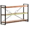 vidaXL bogreol m. 3 hylder 140x30x80 cm massivt genbrugstr&aelig;