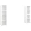 vidaXL tv-skabe 2 stk. 142,5x35x36,5 cm konstrueret tr&aelig; hvid