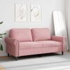 vidaXL 2-personers sofa 140 cm fl&oslash;jl lyser&oslash;d