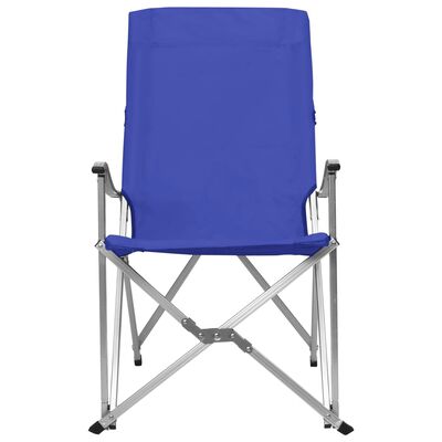 vidaXL foldbare campingstole 2 stk. blå