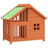 vidaXL hundehus 96x60,5x87 cm massivt fyrretr&aelig; brun