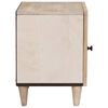 vidaXL Natskab 2 pcs Beige 40 x 33 x 46 cm Massivt akacietr&aelig;