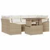 vidaXL Havesofa S&aelig;t 7 stk. Beige polyrattan