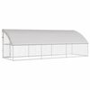 vidaXL Hundehus 3 pcs S&oslash;lv 6 x 2 x 2 m Galvaniseret st&aring;l