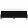 vidaXL Box spring seng med madras Sort 160 x 200 cm Stof