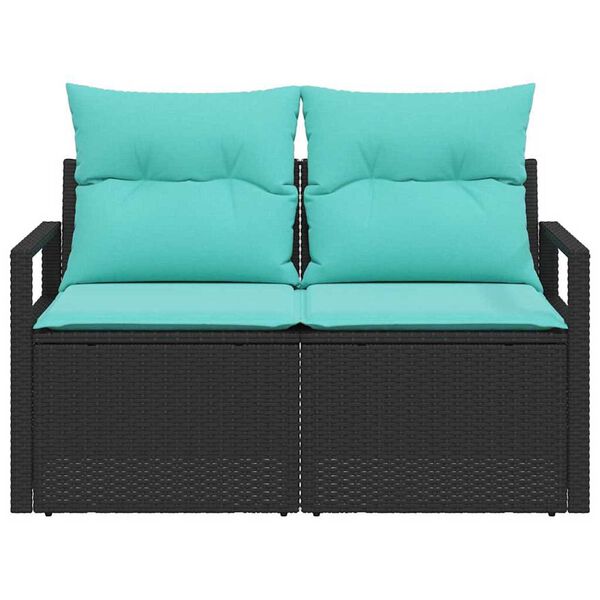 vidaXL Havem&oslash;belsofa med pude 120 x 62 x 69 cm polyrattan