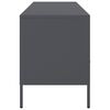 vidaXL tv-bord 100,5x39x50,5 cm stål antracitgrå