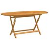 vidaXL foldbart havebord 160x85x75 cm massivt eukalyptustr&aelig;
