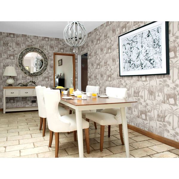 DUTCH WALLCOVERINGS tapet Elephant Groove beige