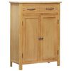 vidaXL skoskab 76x37x105 cm massivt egetr&aelig;