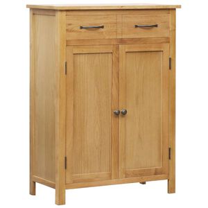 vidaXL skoskab 76x37x105 cm massivt egetr&aelig;