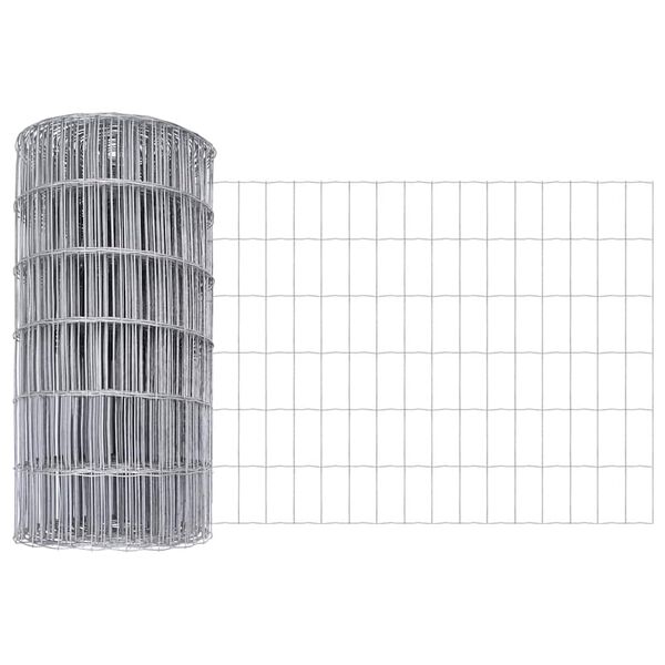 vidaXL Euro Hejn Sølv 0.4 x 50 m Varmegalvaniseret jern