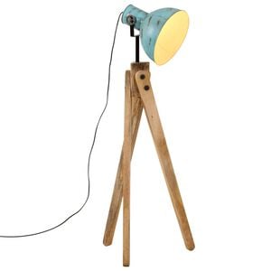 vidaXL gulvlampe 45x45x120 cm 25 W E27 rustik bl&aring;