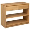vidaXL konsolbord SAUDA 89,5x36,5x73 cm massivt fyrretr&aelig; eg