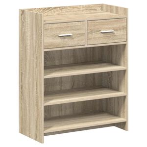 vidaXL Sko skab 73,5 x 36 x 92 cm Konstrueret tr&aelig; Sonoma-eg