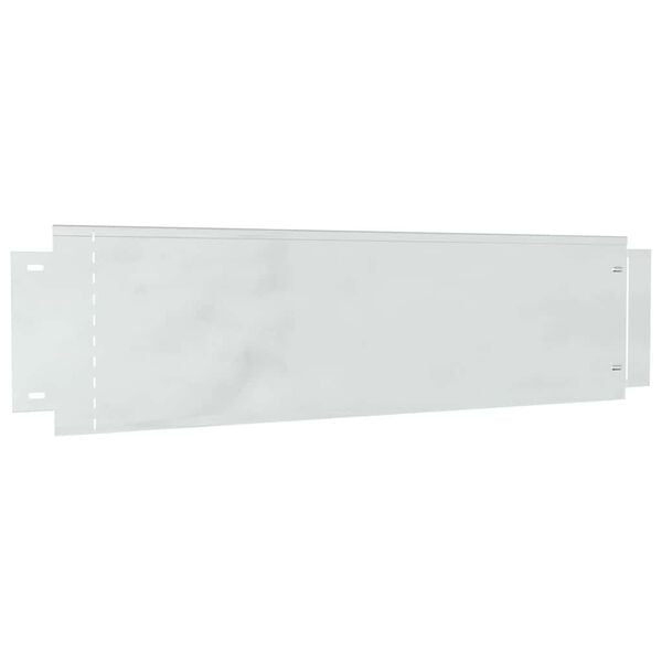 vidaXL Pl&aelig;nekanter 5 pcs S&oslash;lv 100 x 25 x 0,07 cm Galvaniseret st&aring;l