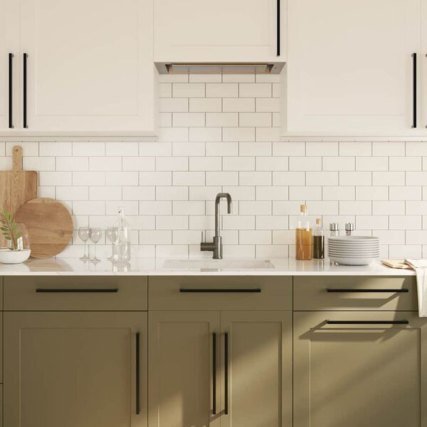 vidaXL skabshåndtag 5 stk. 320 mm rustfrit stål sort