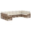 vidaXL Havesofa S&aelig;t 10 stk. Beige polyrattan