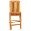 vidaXL Klapstole 8 stk. 47x47x89 cm Massivt tr&aelig; teaktr&aelig;