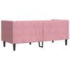 vidaXL 2-personers Chesterfield-sofa med bolsterpuder fl&oslash;jl pink