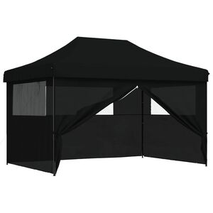 vidaXL Party Tent Sort 279 x 410 x 315 cm Oxford stof
