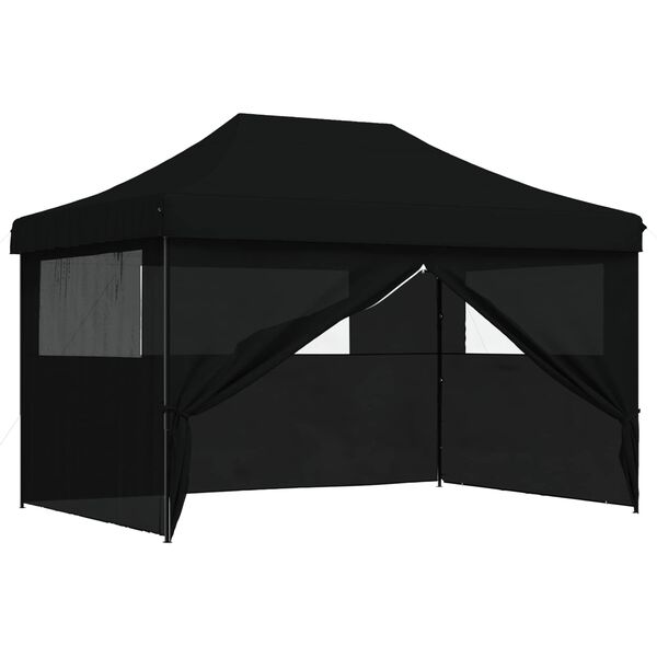 vidaXL Party Tent Sort 279 x 410 x 315 cm Oxford stof