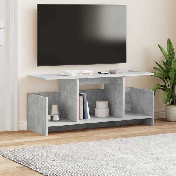 vidaXL TV-bord Beton Gr&aring; 102 x 35 x 45 cm Konstrueret tr&aelig;
