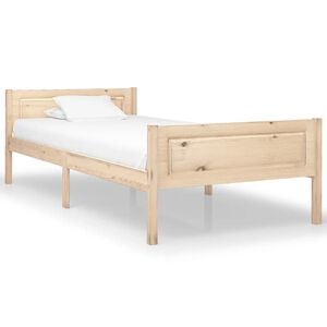 vidaXL sengestel 100x200 cm massivt fyrretr&aelig;